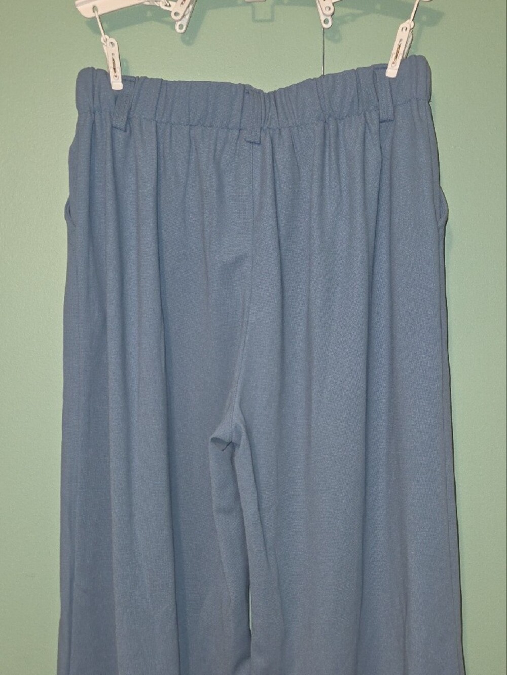 Halara Blue Wide Leg Flowy Comfort Dress Pant Size Large - Picture 4 of 6